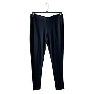 Joan Vass Pants Womens Large Nylon Blend Minimalist Activewear Pull On Jegging